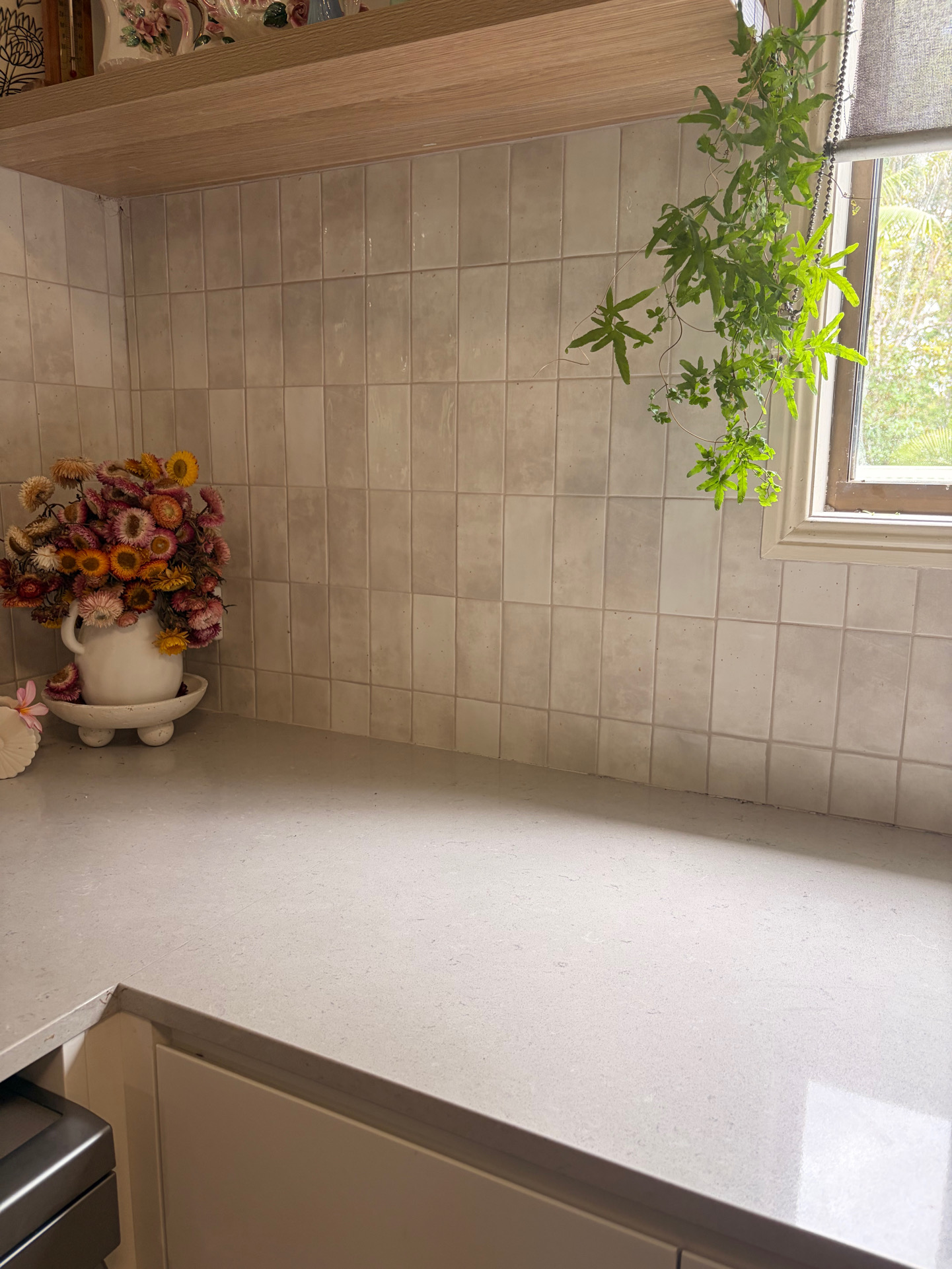 Tiled Splashback & Stone Benchtop
